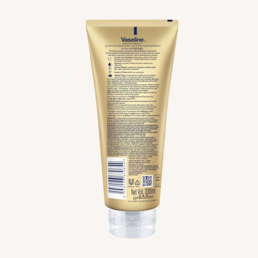 Vaseline® Gluta-Hya Serum Burst Lotion Flawless Bright - 330ml